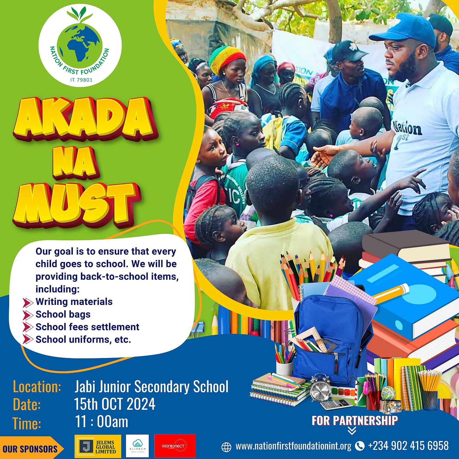 AKADA-NA-MUST / BACK TO SCHOOL OUTREACH